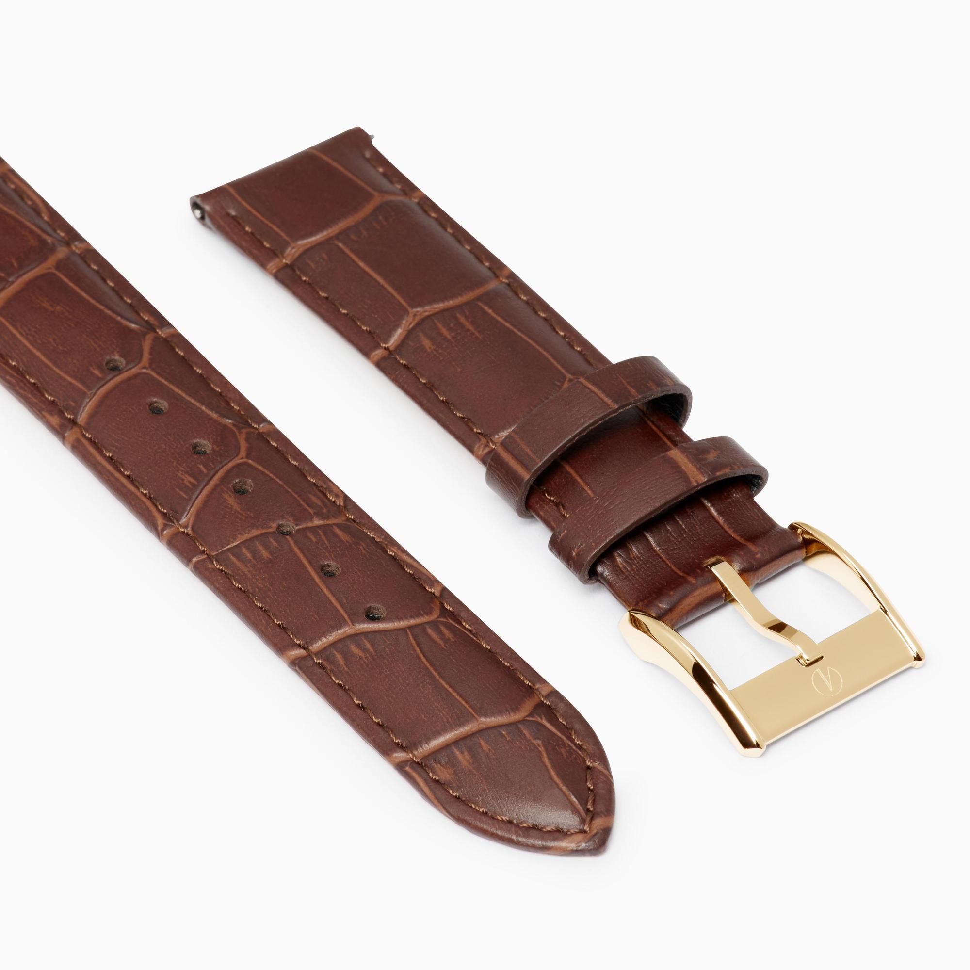 Accurist Classic Men's Brown Leather 20mm Strap